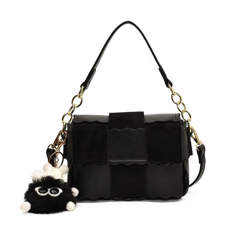 Baulenise DIY Handmade Leather Suede Woven Handbag