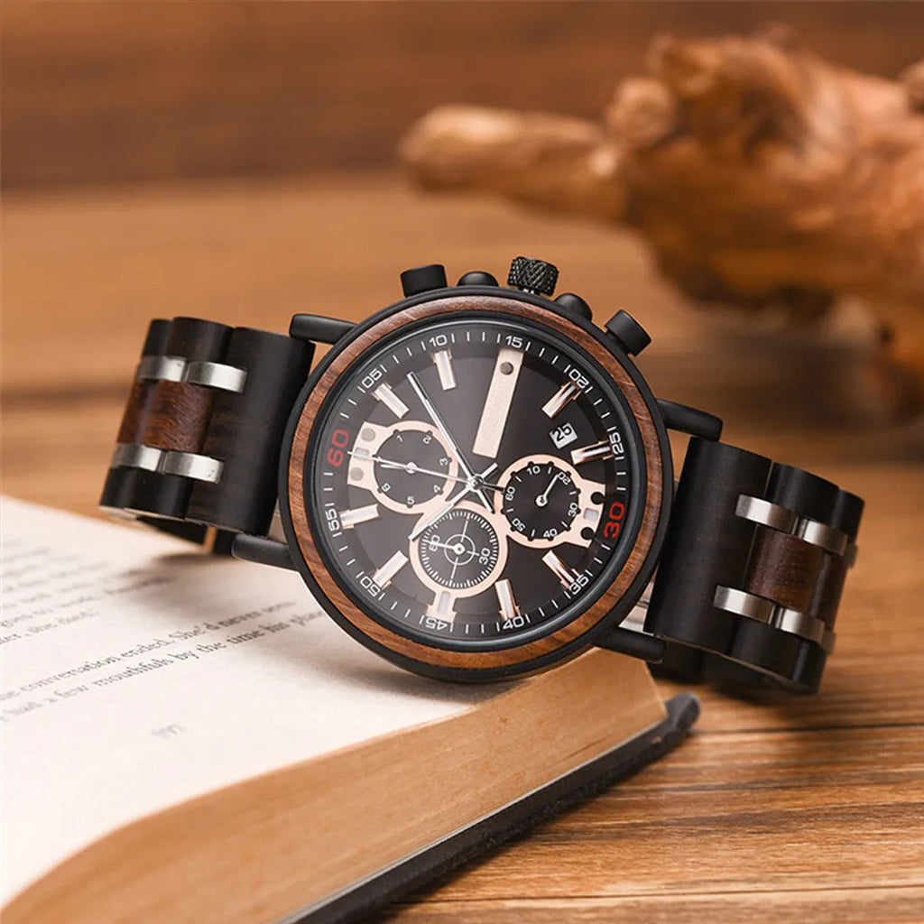 Unique Model Quartz Wooden Watch Engraved To My Son/Husband/Boyfriend Gift